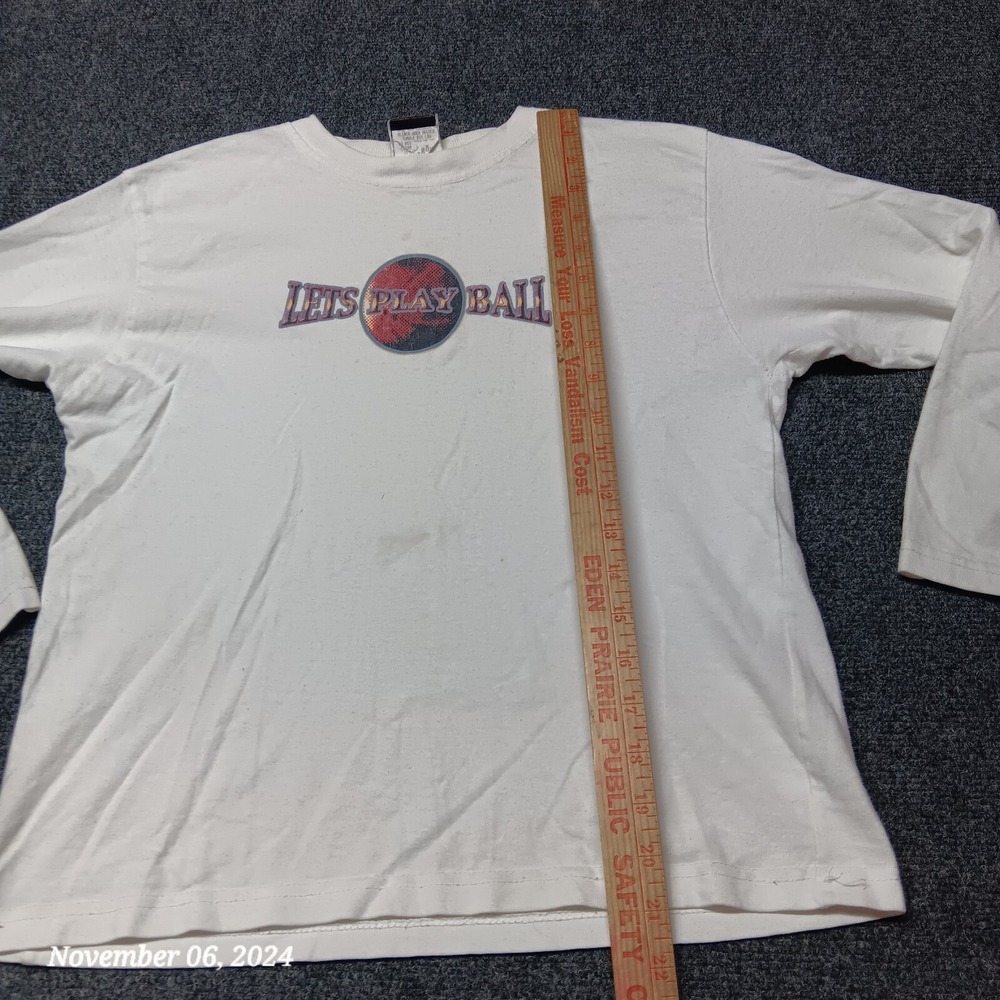 * Vintage Rare Screaming Mercury Lets Play Ball Shirt Youth Teen Large - Picture 4 of 9